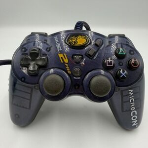 Mad Catz MicroCON Dual Force 2 Pro PS2 Controller Translucent Purple 8236 Wired